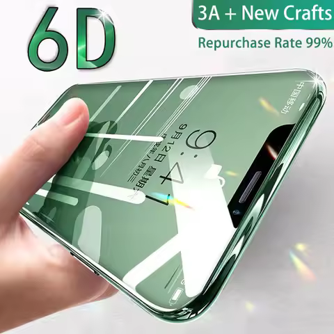 1-3Pcs 3D Screen Protector 5D Full Cover 9H Tempered Glass for iPhone X XR XS 11 12 13 mini 14 15 Pr