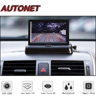 Monitor Parkir Mobil Foldable Rear View TFT LCD 4.3 Inch Layar Screen Display TV Kecil Mini untuk Ka