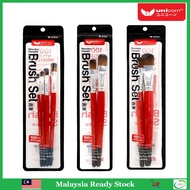 Unicorn Artist Nylon Brush Set Flat Brush (UAB-999DX-A/B/C/D)