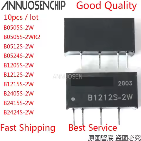 10PCS B0505S-2W B0505S-2WR2 B0512S-2W B0524S-2W B1205S-2W B1212S-2W B1215S-2W B2405S-2W B2415S-2W B2