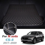 Leather Car Trunk Mat For Mazda CX-5 2017-2020 Cargo Liner Trunk Floor Pad Carpet Auto Accessories 2018 2019