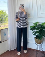 Setelan Kulot Import Wanita Lia Import // Oneset Knit Import Wanita Lia Terbaru Modern Kekinian