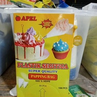 Cone plastic, triangular plastic, wrapping bag, contents 100 pcs