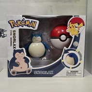 Pokémon 可變形卡比獸 Pokemon Pocket Monster 寵物小精靈 精靈寶可夢 Snorlax 變身 模型 玩具 (卡比獸可變形並收藏在精靈球內)