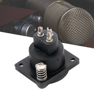 XLR 3-pin Female Socket Black For Audio Mobility Scooter ABS Plastic Shell