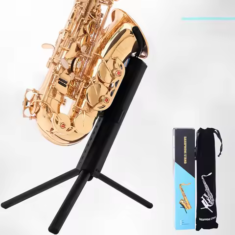 New Foldable Saxophone Portable Tripod Protective Stand Sax Bracket Woodwind Instrument Accessories 