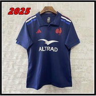 2025 France Rugby POLO Jersey French Rugby Jersey Home France Jersey 1：1
