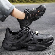 Sandals Men's Hollow Large Size Men's Shoes Breathable Hole Shoes Lace-Up EVA Shoes Men's