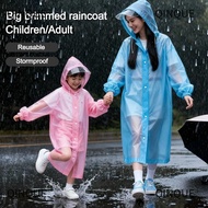 QINJUE Raincoat, EVA Full Body Rain Coat, Durable Thickening Non-disposable Waterproof One-Piece Rai
