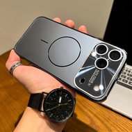 Electroplating BIG Window Magnetic Case Camera Lens Protector for iphone 11 13 14 15 16 17 Pro Max F