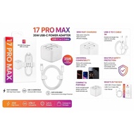 35W USB-C Fast Charger Adapter + 1M Type-C to Type-C Cable | Fast Charging Power Adapter