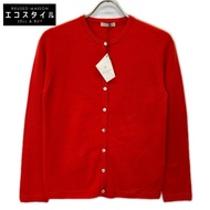 Toyobo Yarn，Ito-i RAI 11IT-PC0014 紅色 100% 羊絨開襟衫，1 號 [二手]