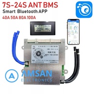 Ant Bms 40A 80A 100A 7S-16S 8S-22S 17-24S Smart Bms Li-Ion Lifepo4 Lto