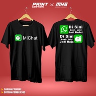 Newest - MICHAT T-SHIRTS WILL BE A BADGE IN MICHAT BE A KING COTTON COMBED 30S PREMIUM MICHAT T-SHIR