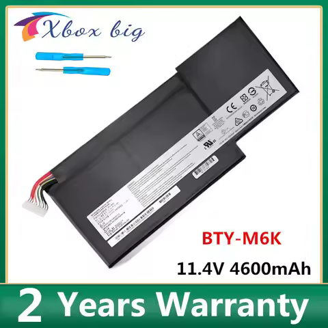 BTY-M6K Laptop Battery For MSI MS-16K3 GF65 GF63 MS-17B4 Thin 8RD GF75 8RD-031TH 8RC Thin 3RD 8RC 9S