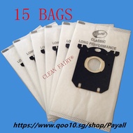 15pcs Vacuum Cleaner Bags Electrolux S bag for FC8020 FC8130 FC8350 FC8404 HR8300 AEG Tornado Volta