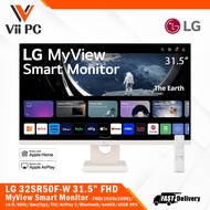 LG 32SR50F-W 31.5" FHD(1920 x 1080)/IPS/16:9/webOS/Tilt/sRGB99%/AirPlay 2/Bluetooth/ThinQ App WHITE 