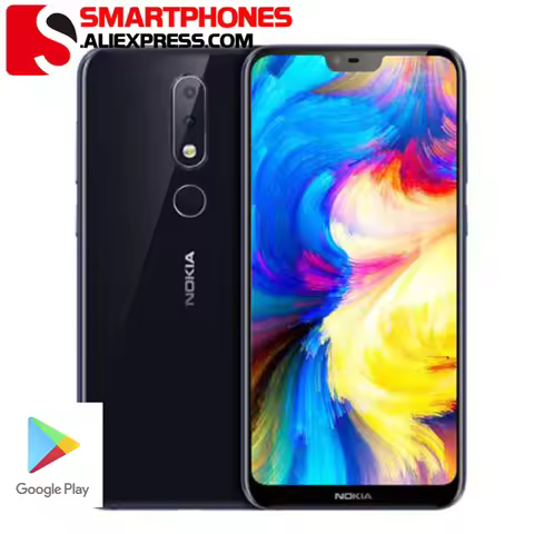 Nokia X6 Android Mobile Phone 5.8 inch 18:9 FHD+ Snapdragon 636 Octa Core 3060mAh 16.0MP+5.0MP Camer
