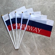 【】 14x21cm 5pcs American Usa French Hand Held Flags Canada Mexico Ukraine Hand Flag