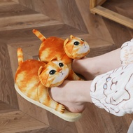 Cat Slippers for Women/Men, Cute Cat Slippers for Home, Anti-slip Fuzzy Kitty Slippers, Animal Slipp