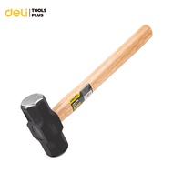deli ค้อนทุบหิน ค้อนปอนด์ ค้อนเหล็ก 1.4 - 1.8 กิโลกรัม สำหรับงานก่อสร้าง จับกระชับมือ หัวเหล็กกล้า ด้ามไม้ แข็งแรง Sledge Hammer