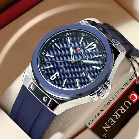 CURREN Brand Auto Date 100% Original Watch Luminous Fashion Waterproof Business Watches reloj hombre