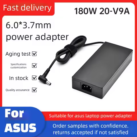 20V 9A 6.0*3.7MM 180W Charger ADP-180TB H Laptop AC Adapter For Asus ROG Zephyrus G14 G15 GA401IV GA