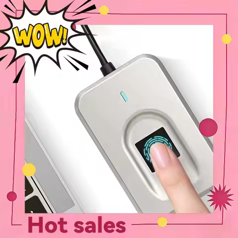 For Windows 10 11 Hello Biometrics Fingerprint Reader with 1.5m Cable Touch Secure Login Device Auto