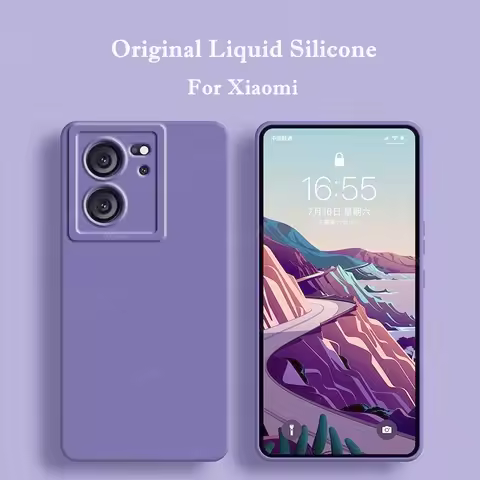 Luxury Case Case For Xiaomi 13T Pro Cover Xiaomi 13T Pro Coque Candy Color Soft Original Liquid Sili