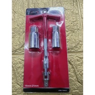 Automotive Spark Plug Wrench 16 21mm Magnetic T Handle Removal Install Tool Motorcycle Garage Repair
