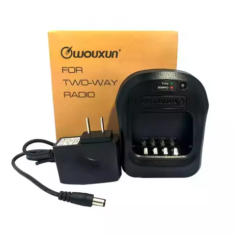 Original WOUXUN Desktop Battery Charger for KG-UV9D KG-UV8D KG-UV9D PLUS Dual Band Portable Radio Wa
