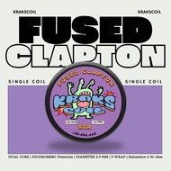Kraks Coil Handmade Premium Fused Clapton Single 0.30 Ohm Ni80 Coil Vape Flavor Tebal Ngebul Tahan L