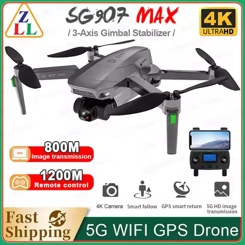 ZLL SG907 MAX GPS Drone 4K Camera 5G FPV With 3-Axis Gimbal ESC 25 Minutes Flight Brushless RC Quadc
