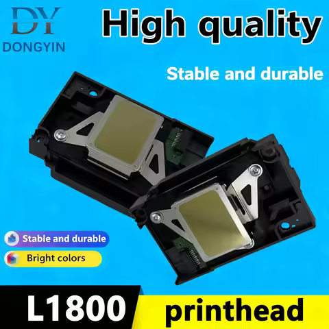 L1800 Print Head Printer Parts UV DTG DTF DFT Original Cabezal R1390 Printhead For Epson L1390 1410 