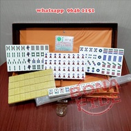 越南麻雀連盒+籌碼+麻雀牌尺+骰子 [GM804-51 金水晶] Vietnam Mahjong in a Case 不漏洞拉 越南牌 馬吊/麻將 全154只 有牌尺 打台牌一樣掂