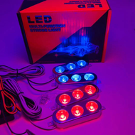 ไฟฉุกเฉิน ไฟไซเรน LED 1ชุด3จุด มี4ช่อ รุ่น803 อเนกประสงค์ 12V มีสี3สีให้เลือก แดง เหลือง แดง/น้ำเงิน