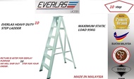 EVERLAS HD-10 HIGH QUALITY 10 STEPS HEAVY DUTY SINGLE SIDED LADDER 2476MM(8.09FT)