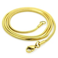 Titanium gold Box Necklace