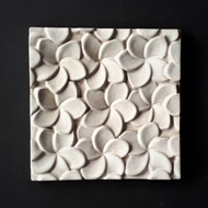 Keceramics Handmade Ceramic Tile Frangipani Flower Tile (Multiple Colours) (15.5 x 15.5 x 1.5 cm) Ho