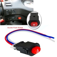 [Faster YG] รถจักรยานยนต์ Hazard Light SWITCH Double Warning Flasher สัญญาณฉุกเฉิน W/3สายไฟ