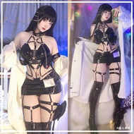 cosplayFM NIKKE Goddess of Victory Mihara cos Leather Skinny Cosplay Dress Women
