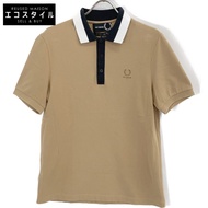 Fred Perry x RAF SIMONS棕色珠地 Polo 衫，40 碼（二手）