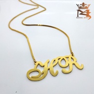 Initial necklace