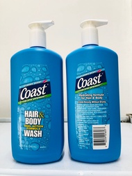 Sữa tắm gội cho nam Coast Hair Body Wash 946ml
