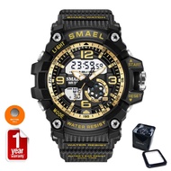 SMAEL นาฬิกาข้อมือผู้หญิง กันน้ำ 100%  Sport Digital LED &amp; Analog สีสันสุดCool รุ่น SM1808 NEW พร้อมกล่องเหล็ก SMAEL