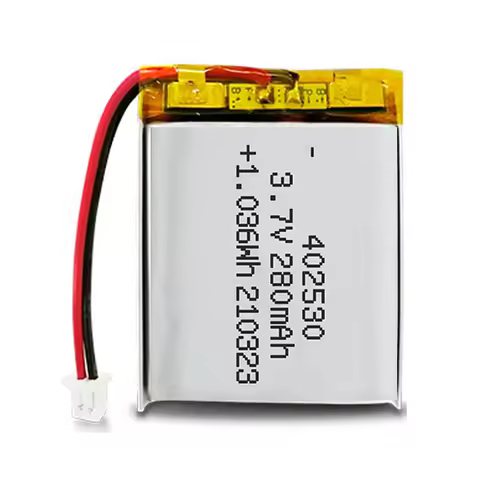 2pcs 3.7V 280mah 402530 Lithium Polymer Ion Battery 2.0mm JST Connector