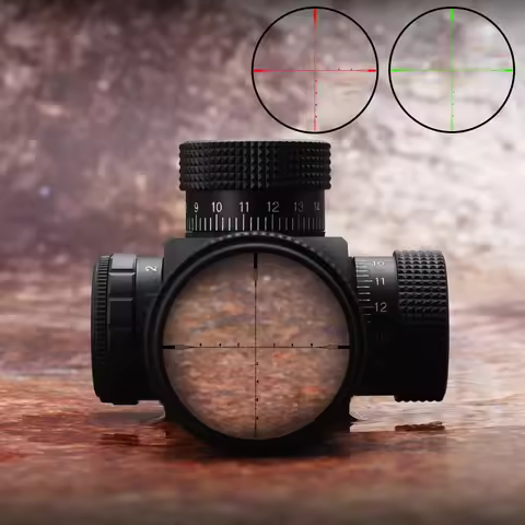 Tactical HD 3x28/4x28 IR Red and Green Crosshair 30mm Short Riflescope Outdoor Optics