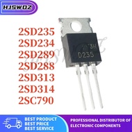 10PCS 2SD235 2SD313 2SD234 2SD289 2SD288 2SD314 2SC790 D235 D313 D234 D289 D288 D314 C790 TO-220 Bra