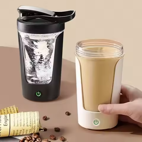 450ml Electric Automatic Mixing Cup Portable Whey Protein Shaker Bottle Battery Powered Fully Automa