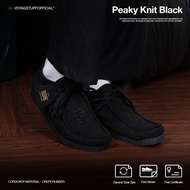 Voyagstuffofficial - Peaky Knit Black Wallabee Men's Shoes